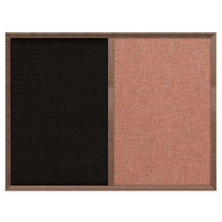 United Visual Products Enclosed Corkboard, 1 Door, 72"x36", 4" Fra, UV3425-WHITE-AMETHY UV3425-WHITE-AMETHY